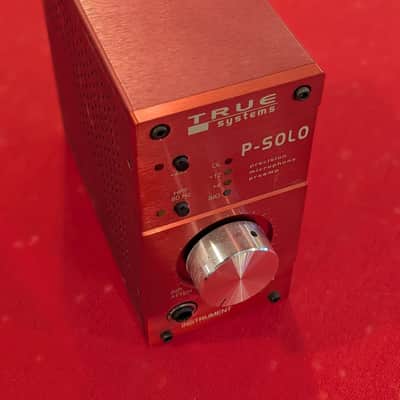 True Systems P-Solo Desktop Microphone Preamp 2010s - Red image 1
