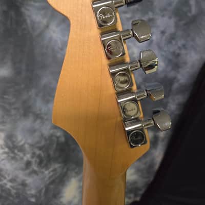 2000 Fender Mexico Olympic White SSH Strat Upgraded USA Trem Whammy Bridge Pro Setup New Strings Brand New Fender Gigbag image 11