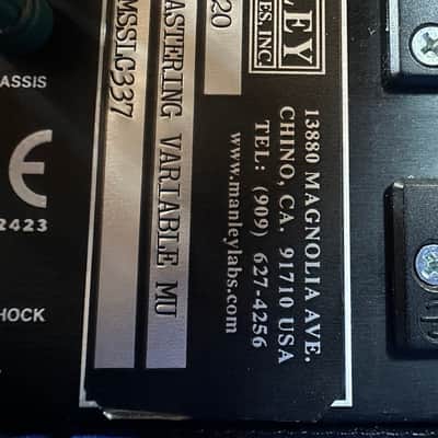 Manley Labs Variable MU Stereo Tube Compressor Limiter Mastering Version 2008 - Purple image 12