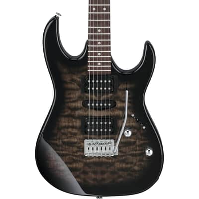 Ibanez GRG7221QATKS RG Gio 7-String Electric Guitar, Transparent Black Sunburst image 1