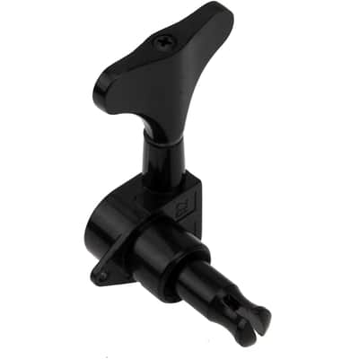 4Pcs Sealed Bass Tuning Pegs Machine Heads 2R2L Compatible with Electric Bass Tuners Replacement Parts (Black) image 4
