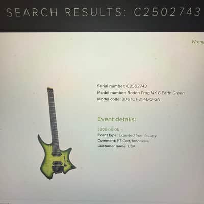Strandberg Guitars Boden Prog NX 6 2025 - Earth Green image 11