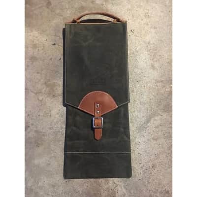 Tackle Instrument Supply Compact Stick Bag Forest Green w/Tan Leather Trim image 1