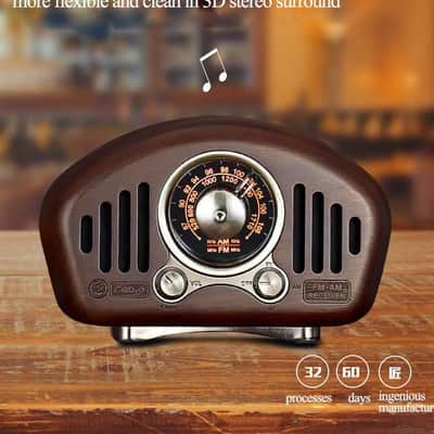 Vintage Radio-cherry wooden image 21