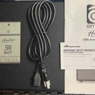 Ampeg Heritage 50th Anniversary SVT 2-Channel 300-Watt Bass Amp Head 2019 - Present - Black image 10