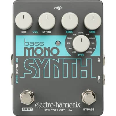 Electro-Harmonix Bass Mono Synth Bass Synthesizer Pedal image 2