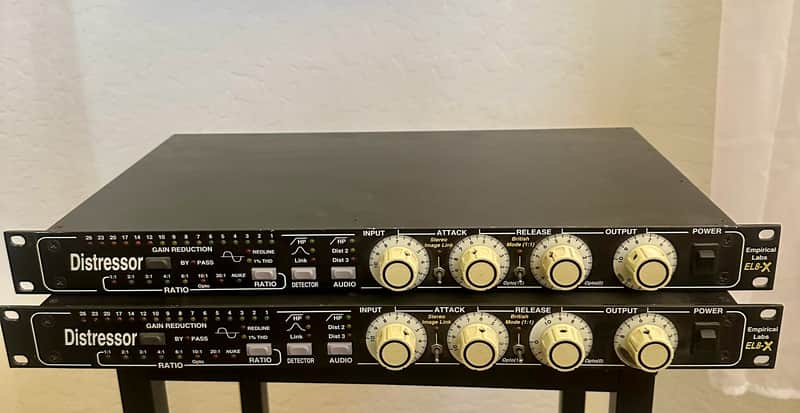 (2) Empirical Labs EL8-X Distressor with British Mode 2010s - Black image 1