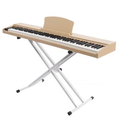 88 Key Semi-Weighted Digital Piano with Bluetooth, USB MIDI, Triple Pedals, and X-Stand – Perfect for Beginners and Performers image 3