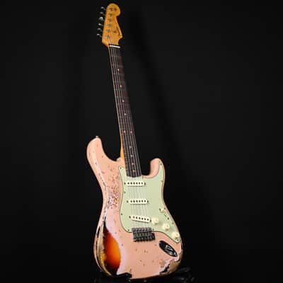 Fender Custom Shop Limited Edition '59 Stratocaster Super Heavy Relic- Aged Dirty Shell Pink/ Chocolate 3 Tone Sunburst 2025 (CZ586151) image 13