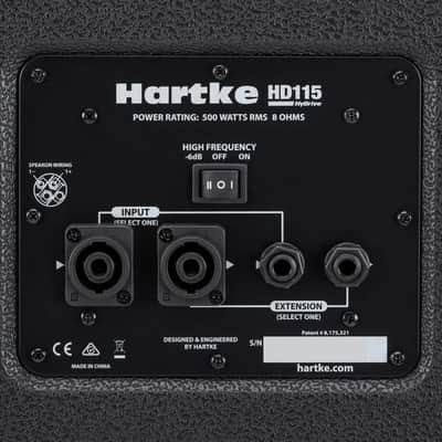 Hartke HyDrive HD115 1 x 15" + 1" HF Horn Bass Speajer Cabinet. 500 watts 8 ohms image 4