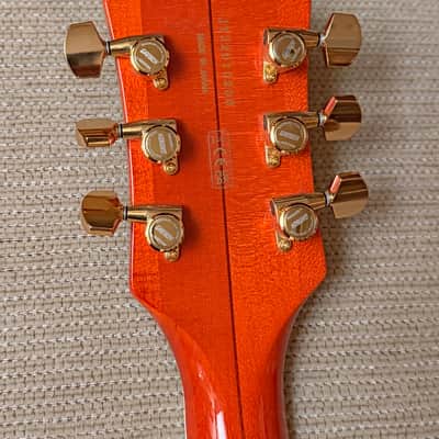 Gretsch G6120TG Players Edition Nashville Hollow Body Orange Stain 2022 w/ String-Thru Bigsby image 8