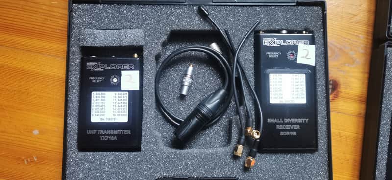2x Micron Explorer sdr116 + tx716a wireless receiver and transmitter image 1