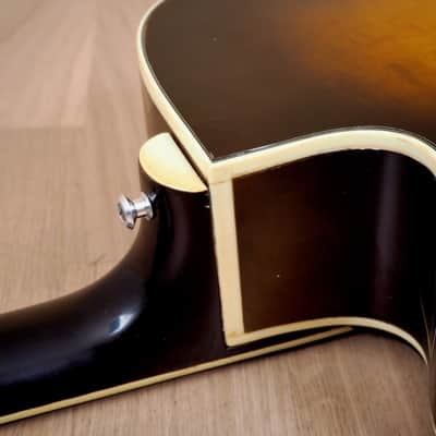 1957 Harmony H62 Vintage Archtop Electric Guitar Sunburst w/ Gibson P-13 Pickups, Case image 23