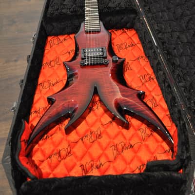 B.C. Rich Draco Supreme Flame Transparent Red image 2