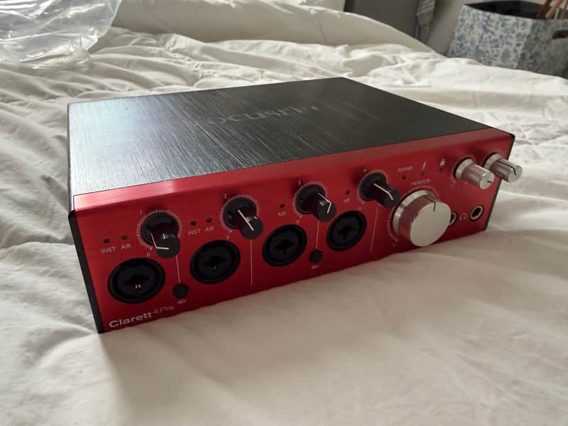 Focusrite Clarett 4Pre Thunderbolt Audio Interface 2010s Red image 1