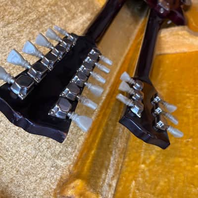 Ibanez 2402 Double Cutaway Double Neck 1974 - 1977 - Walnut image 18