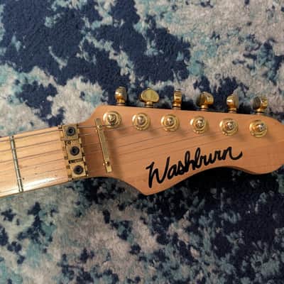 Washburn SS40 Black Solid Body Electric Guitar image 3