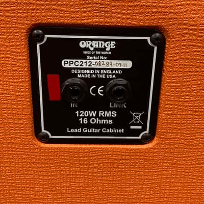 Tom Petersson's Cheap Trick, Orange PPC212 2x12 Bass Cabinet. Stage Played! Signed! (TP #8) image 8