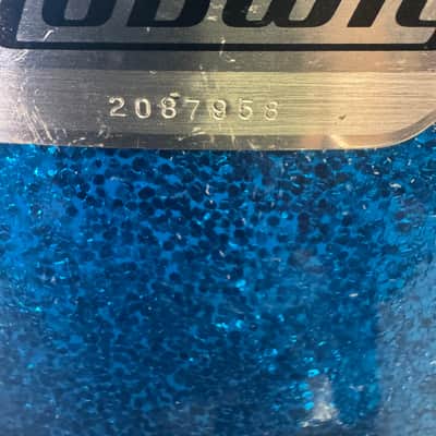 Ludwig 10”x14” Snare Drum 1970s - Blue Sparkle image 4