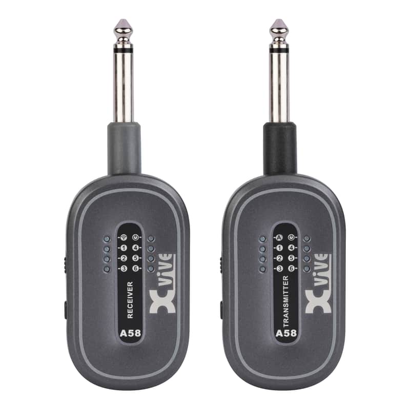 XVIVE A58 Guitar Wireless System, 5.8GHz, Grey image 1