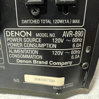 Denon AVR-890 Receiver HiFi Stereo 7.1 Channel HDMI Audiophile Audio - PARTS image 7
