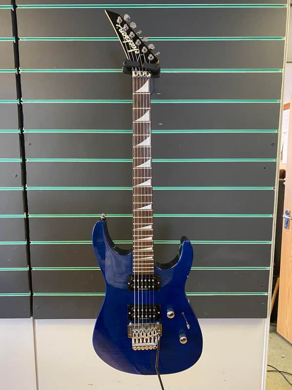Jackson DR3 Dinky Reverse 1996 Transparent Blue Electric Guitar
