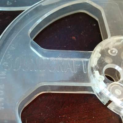 Scotch Pair 3M 7" Tape Reel R2R Empty USA Vintage Plastic Take-up Supply Soundcraft etc. 1/4" 1963 - Clear Or Grey image 5