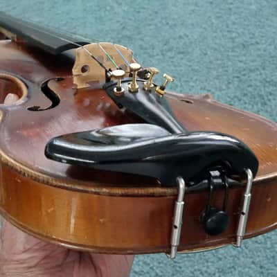 RESTORED E. R. PFRETZSCHNER 1/2 VIOLIN MITTENWALD GERMANY W/CASE, BOW & ROSIN image 13
