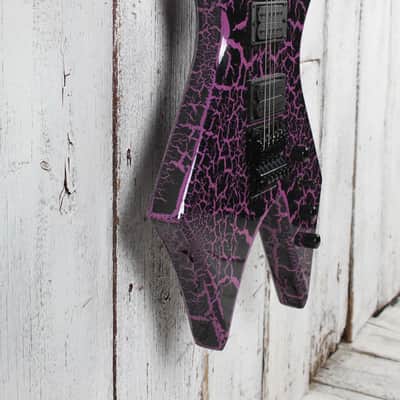 BC Rich Warlock Legacy with Floyd Rose Electric Guitar Purple Crackle image 8