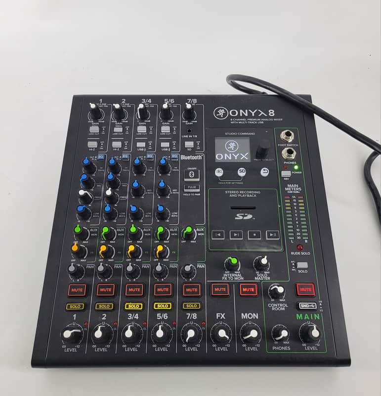 Mackie Onyx8 8-Channel Analog Mixer with Multitrack USB 2021 - Present - Dark Gray imagen 1