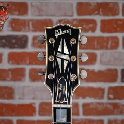 Gibson Les Paul Custom 3-Pickup with Bigsby Ebony 1960 w/Hardshell Case (Refin/Refret/Headstock Repair) image 9