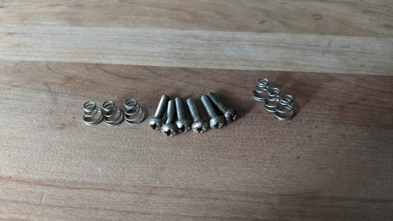Vintage 1960s 1970s set Fender guitar pickup screws springs Stratocaster Mustang image 1