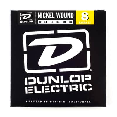 Dunlop DEN0838 Nickel-Plated Steel Electric Guitar Strings - Extra Light (8-38)