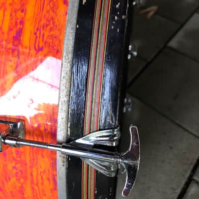 Ludwig New Yorker 1960s Mod Orange Drum Kit image 10