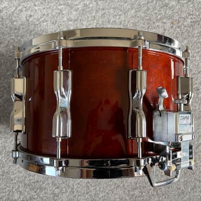 Tama AW458 Superstar Mastercraft Artwood Birch 8x14" Snare Drum with Roller-Action Strainer 1981 - 1986 - Super Mahogany image 3