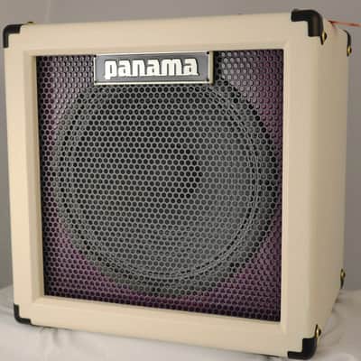 Panama Guitars Boca Series 1x12 Speaker Cabinet w/ AV3 (Purpleheart - Ivory) 65W |  8 ohms image 1