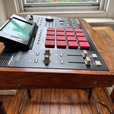 Akai MPC2500: JJOS, XLCD screen, custom wooden case image 14
