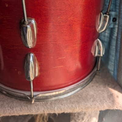 Slingerland 13" rack tom 1970s-1980s - Red image 3