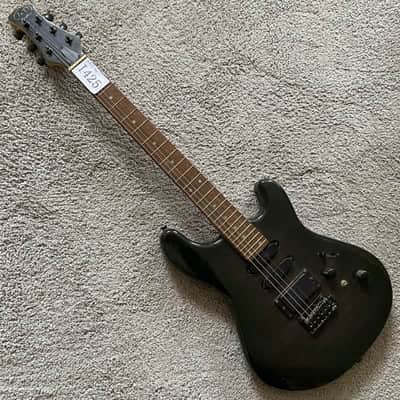 J&D Black Electric Guitar, Solid Mahogany Body, Maple Neck, 24 Frets Rosewood Fingerboard image 2