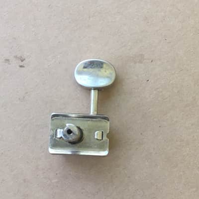 Single Kluson Style Vintage Oval Button Electric Guitar 1 One Tuner Aged Chrome image 16
