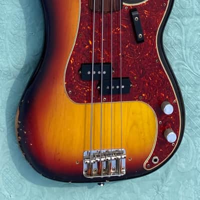 Fender Precision Bass Fretless 1972 - Sunburst - Rosewood Fingerboard image 1