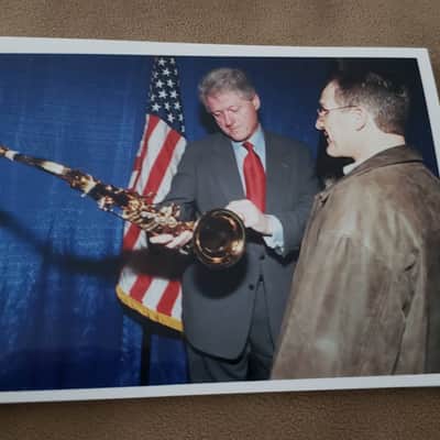 SELMER MARK VI TENOR SAXOPHONE   BILL CLINTON AUTOGHAPH image 23
