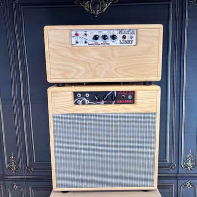 Marla Amps S40-5881 Combo + LIBBY Reverb Unit Natural Polyurethane Satin image 2