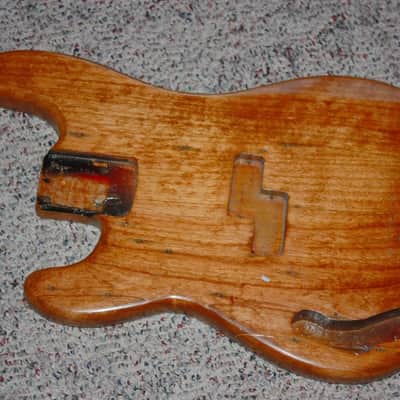 1970 1971 1972 LEFTY left-handed lefty Fender Precision bass body refinished 4 lb 3 oz image 1