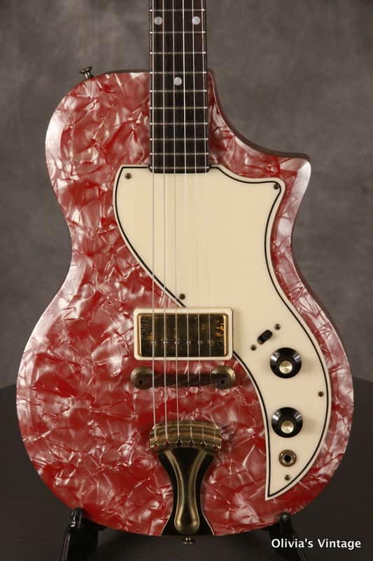 Supro Belmont  1959 Maroon Pearloid image 1