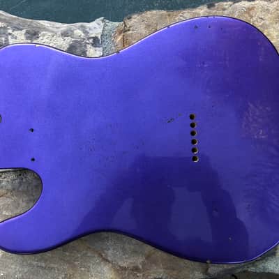 Real Life Relics Custom Tele Telecaster Body Purple Passion Metallic Aged image 8