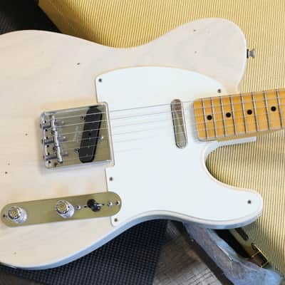 Minty! 2018 Fender Custom Shop 1956 Telecaster Journeyman Electric Guitar Relic Blonde + COA OHSC image 4