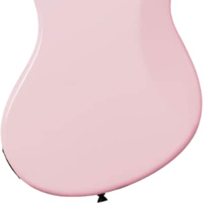 Kala Solid Body 4-String Electric U-BASS, Laurel Fingerboard, Pale Pink image 3
