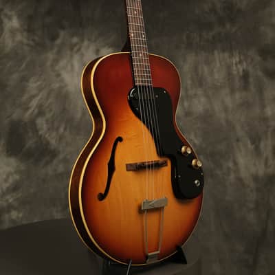all original 1965 Gibson ES-120T Sunburst wide nut width image 10