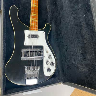 Rickenbacker 4001 - Black 1978 all original with original Black Tolex G&G case image 9